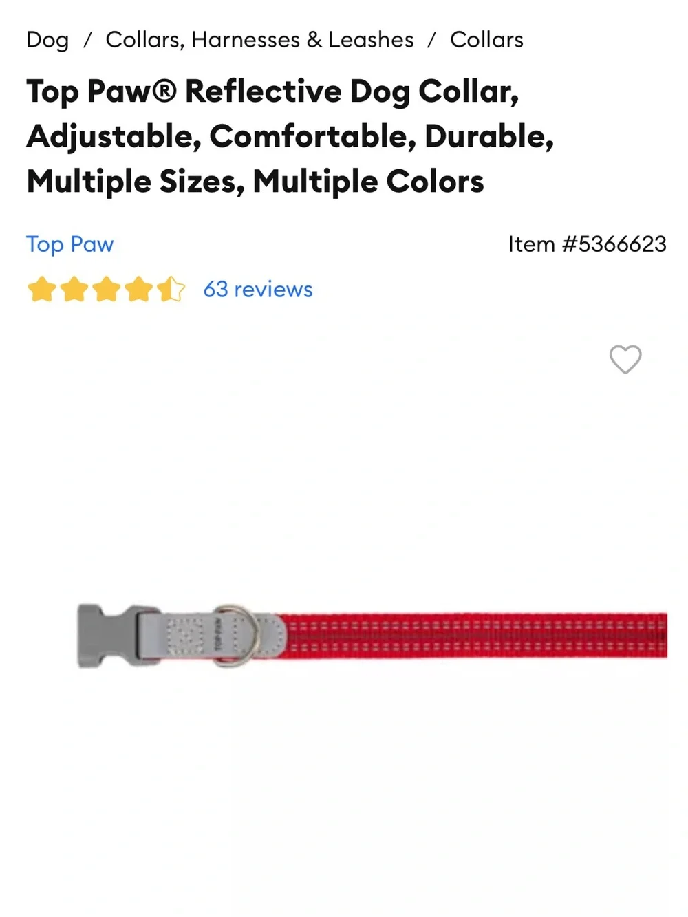 1 Reflective Lupine Dog Harness And 1 Top Paw Collar Bundle